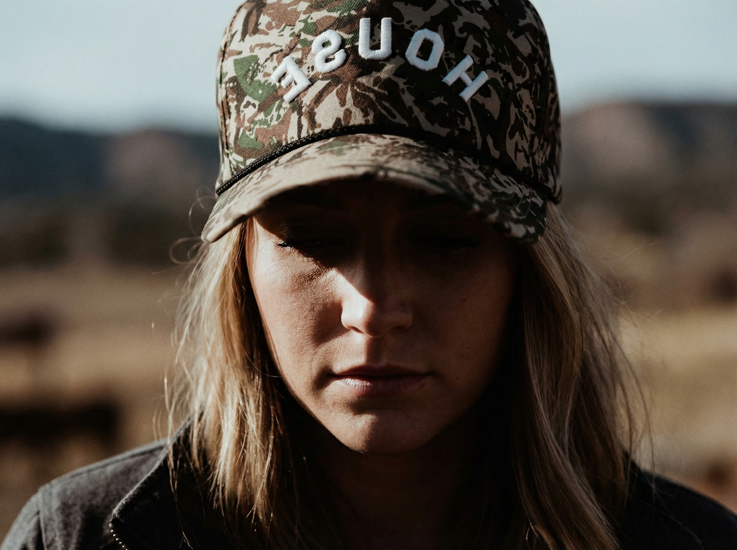 White HOUSE Commando Camo Hat