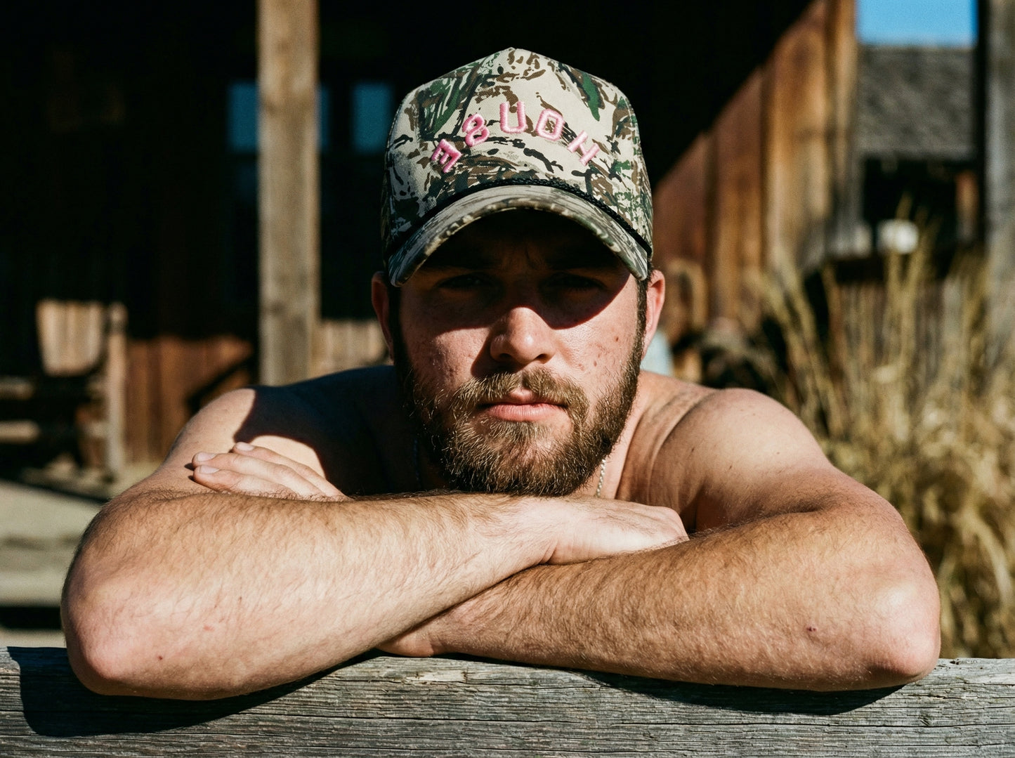 Pink HOUSE Commando Camo Hat