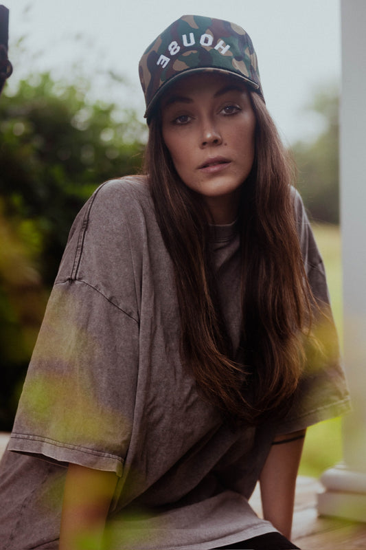 White HOUSE Classic Camo Hat