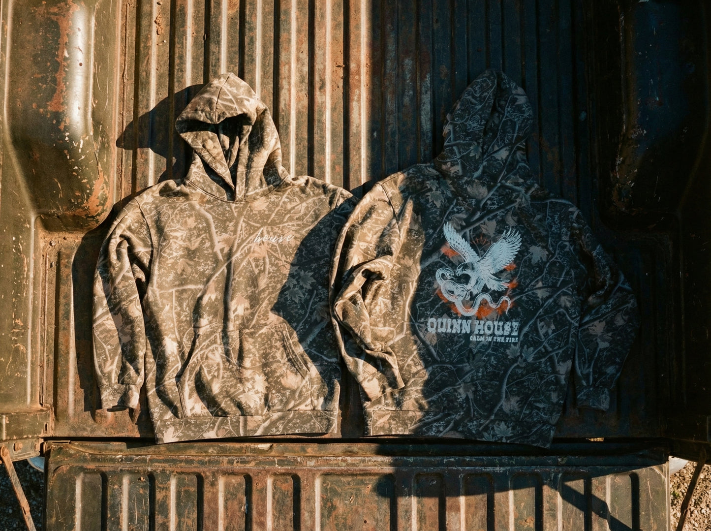 Calm In The Fire Camo Hoodie