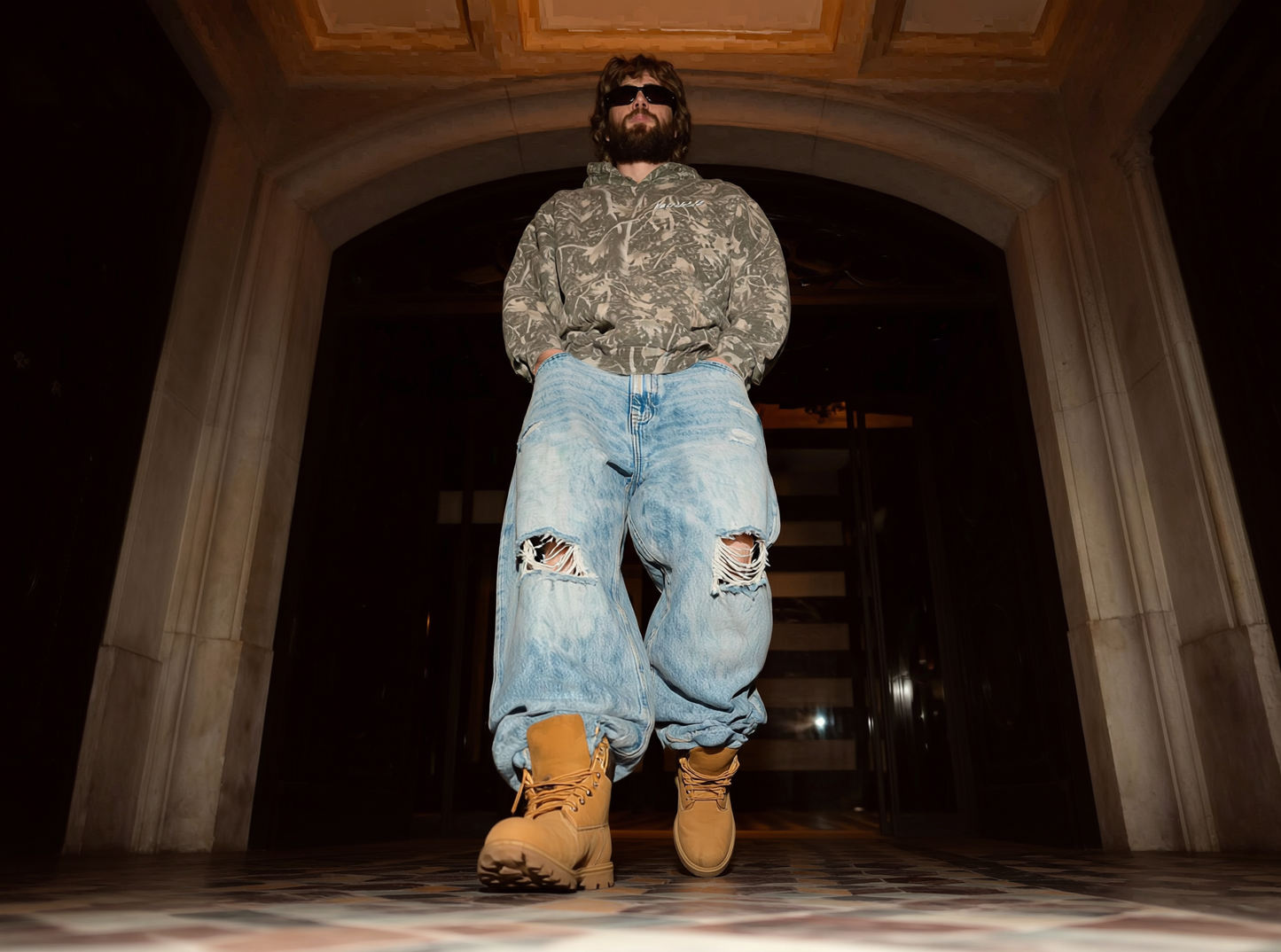 Calm In The Fire Camo Hoodie